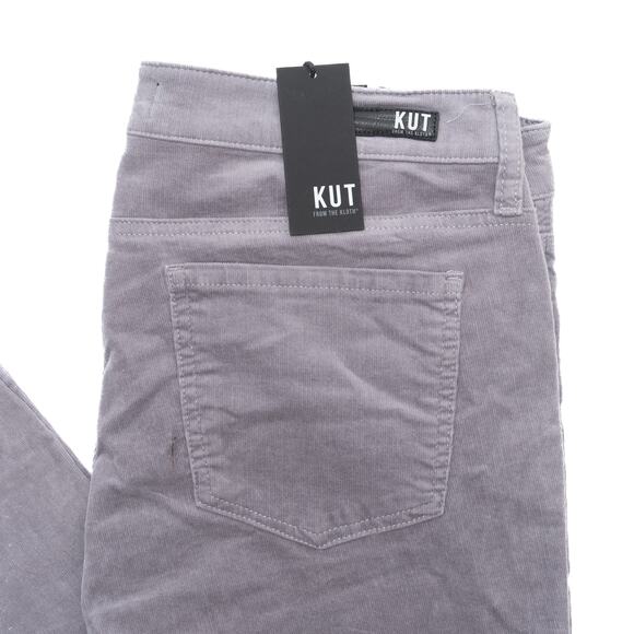 Kut From The Kloth Seal Grey Karen Corduroy Baby Bootcut Pants Size 14 - Picture 4 of 12